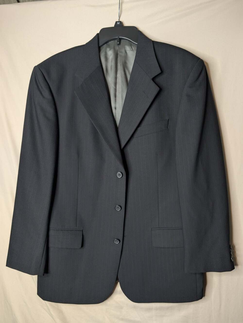 Tallia Uomo Men's Pinstripe 100% Wool 3-Button Blazer Sport Coat size 40